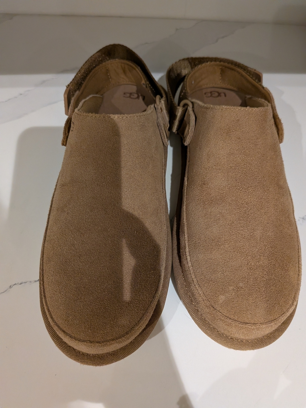 UGG Women’s Suede Slip-On Clogs in Brown